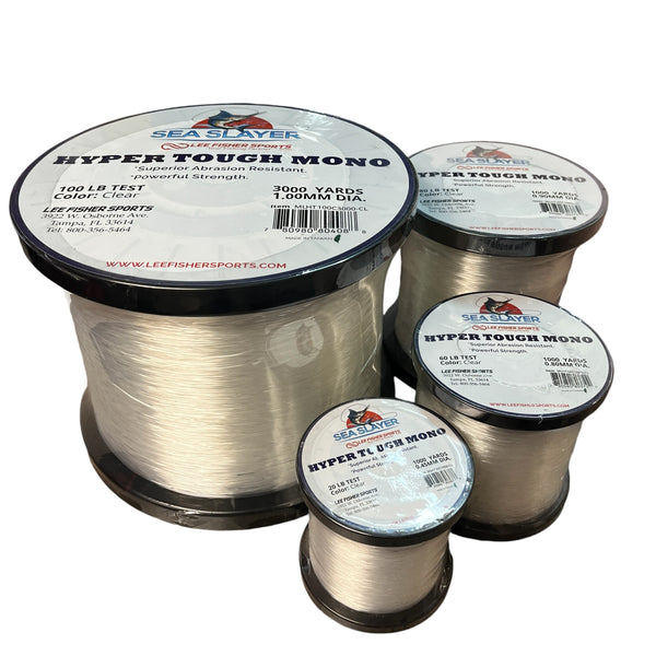 100 pound mono fishing line Hi-Seas Grand Slam Monofilament Leader With a 1/4 Joy Fish Monofilament Fishing Line