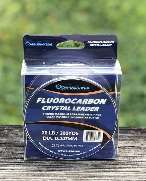 Ohero Fluorocarbon Crystal Leader-in 25 yds, 50 yds, 100 yds, 200 yds –  Ohero Fishing Products