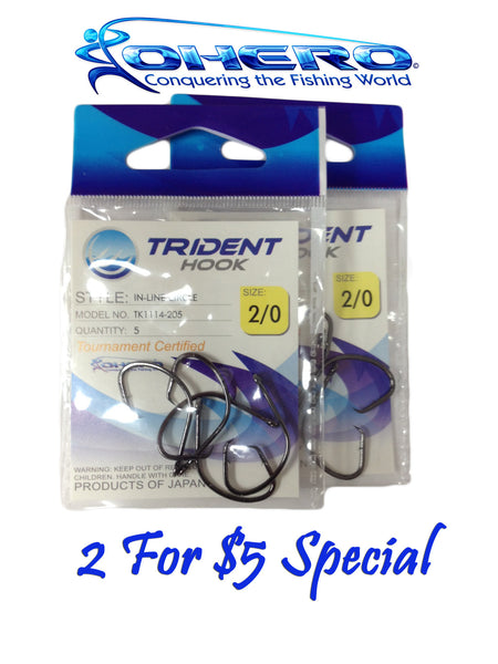 Trident Hook Pocket Pack Special Offer - 2 For $5 – Ohero Fishing Products