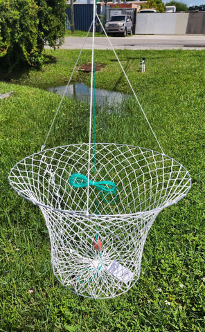 Double ring cotton crab net with float and rope – Ohero Fishing Products