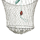 Double ring cotton crab net with float and rope