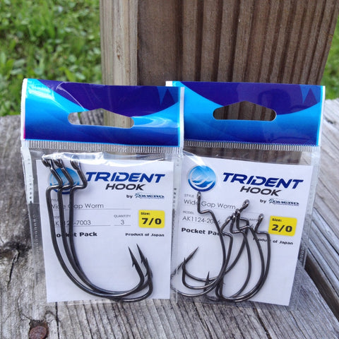 Trident Hook Bait Buster Wide Gap Worm Hooks-AK series – Ohero Fishing  Products